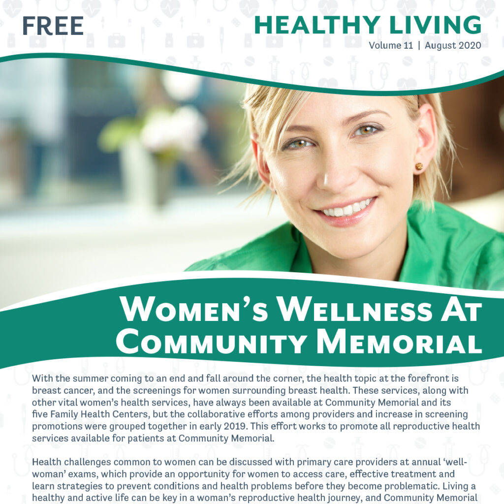August 2020 Healthy Living Newsletter Cover