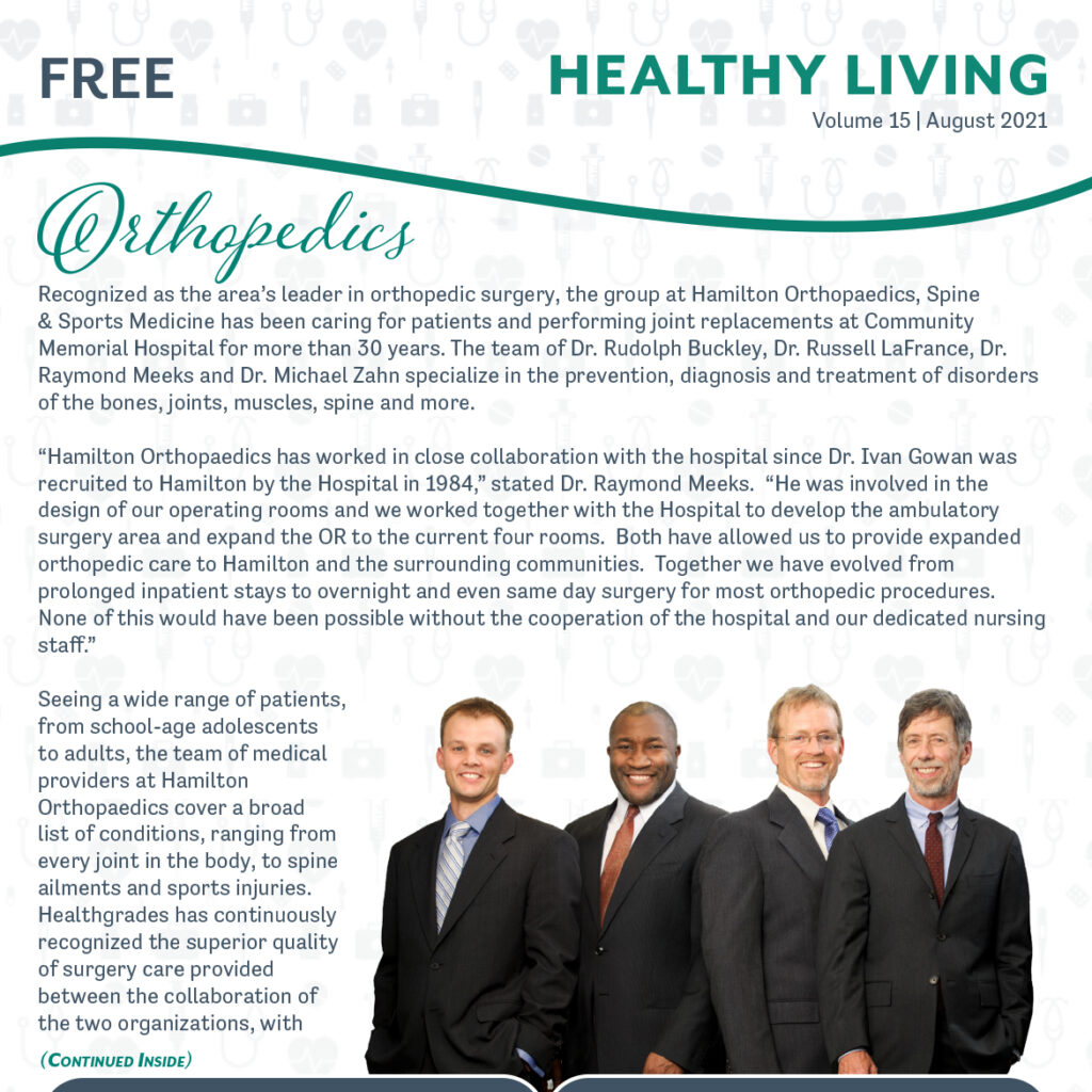 August 2021 Healthy Living Newsletter Cover