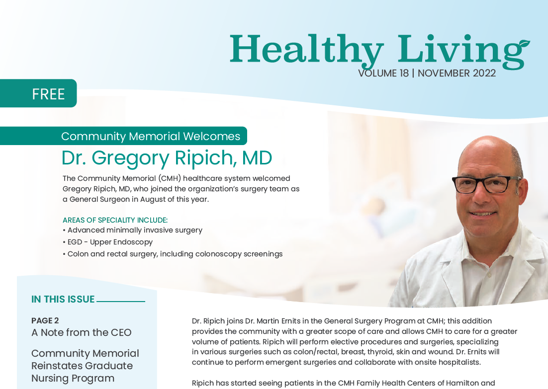 Newsletter screen grab