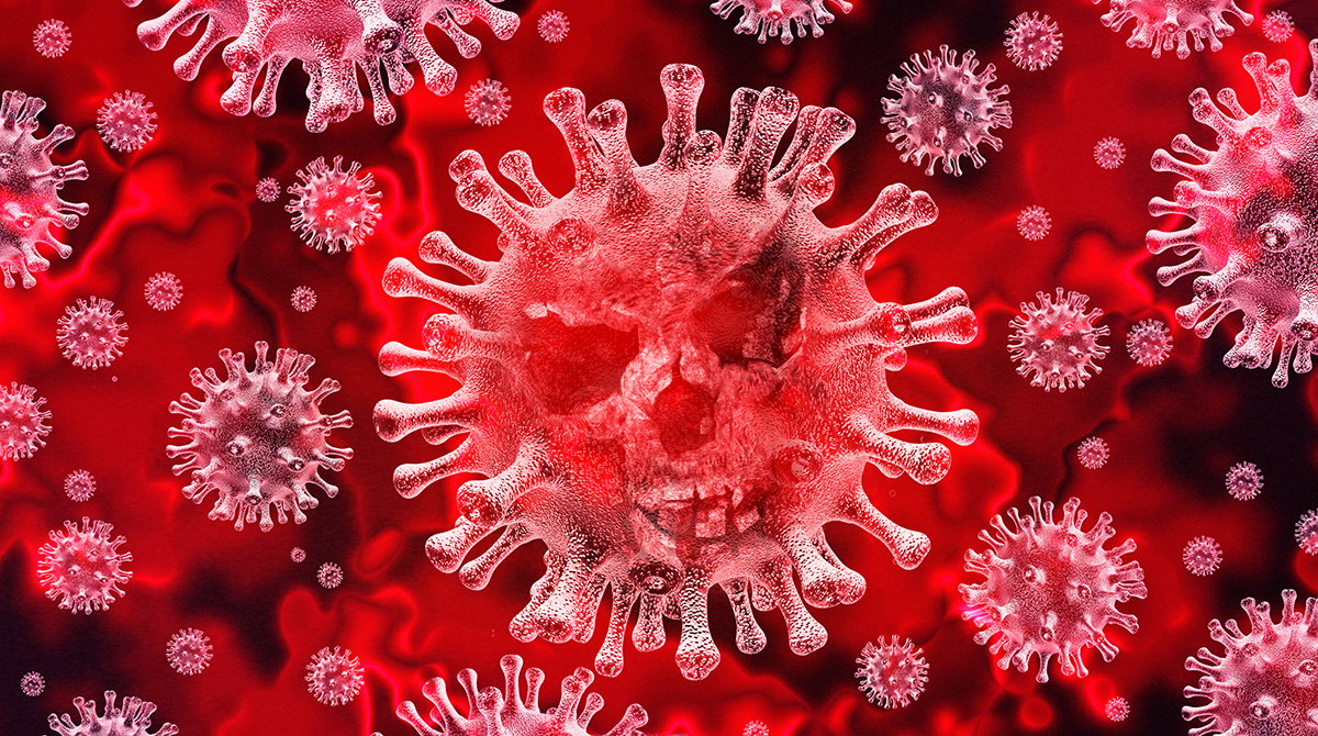 corona virus computer image