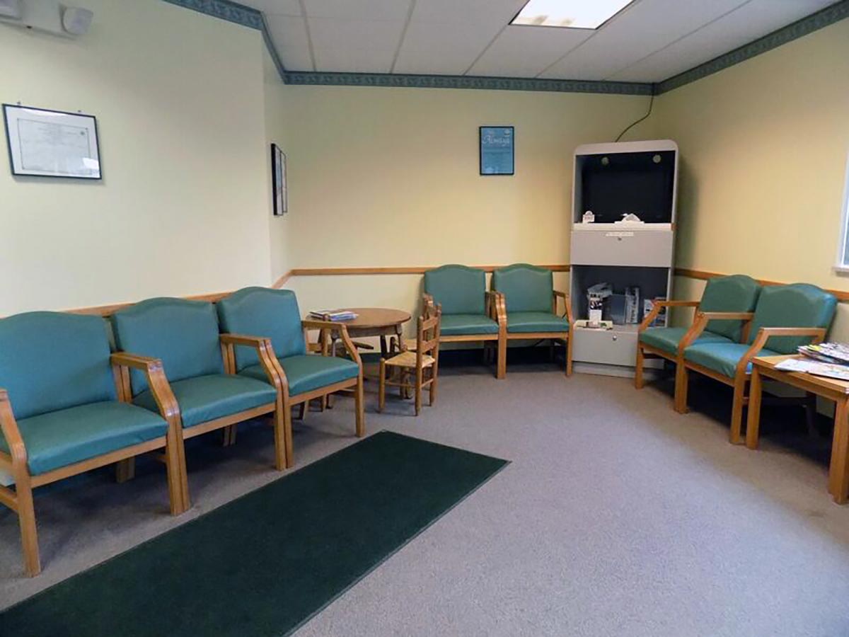 Waiting room at Morrisville Family Health Center