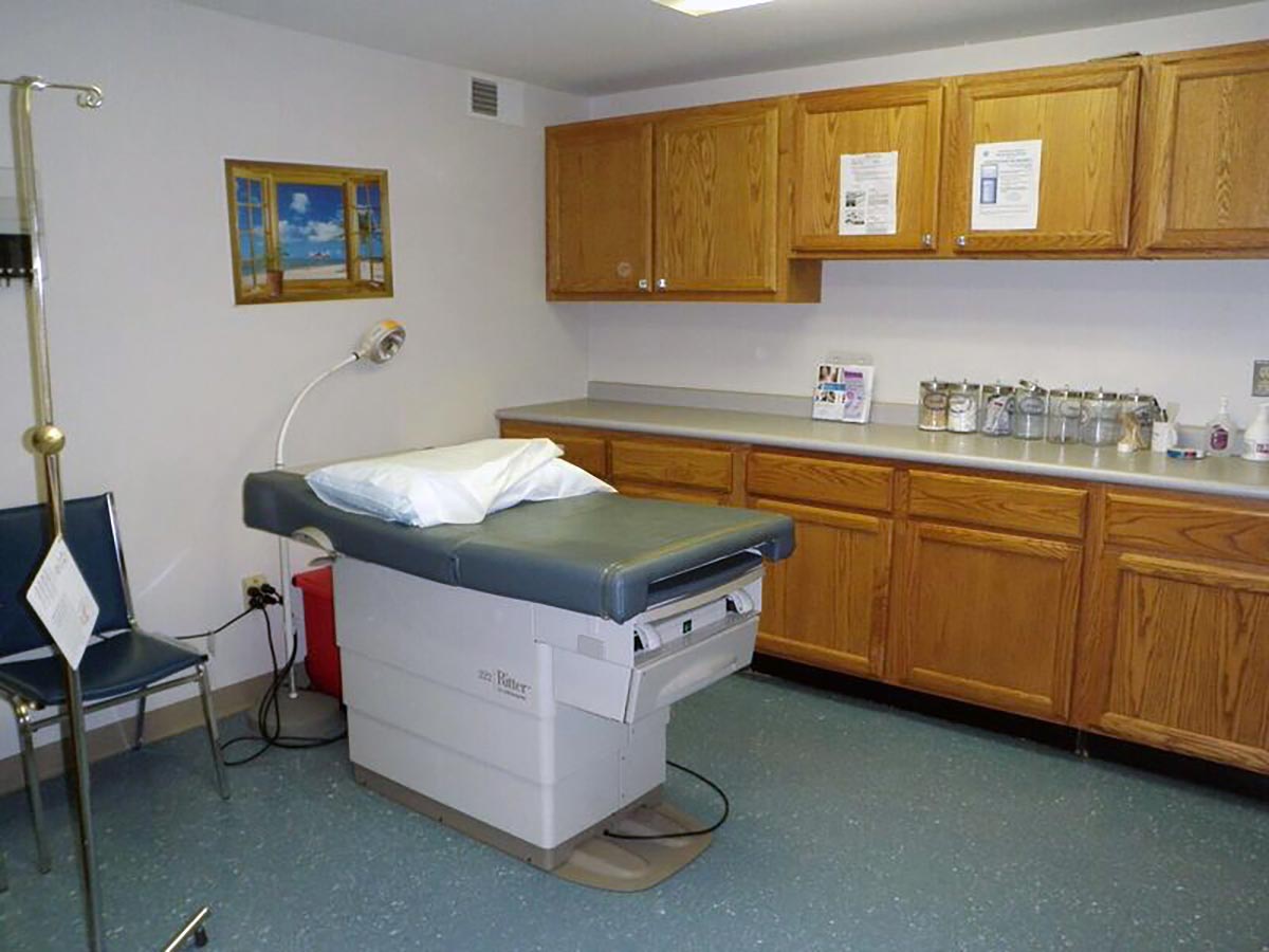 Waterville3 examination room at family health center in waterville, ny