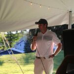 Golf tournament announcements at Community memorial hospital fundraiser