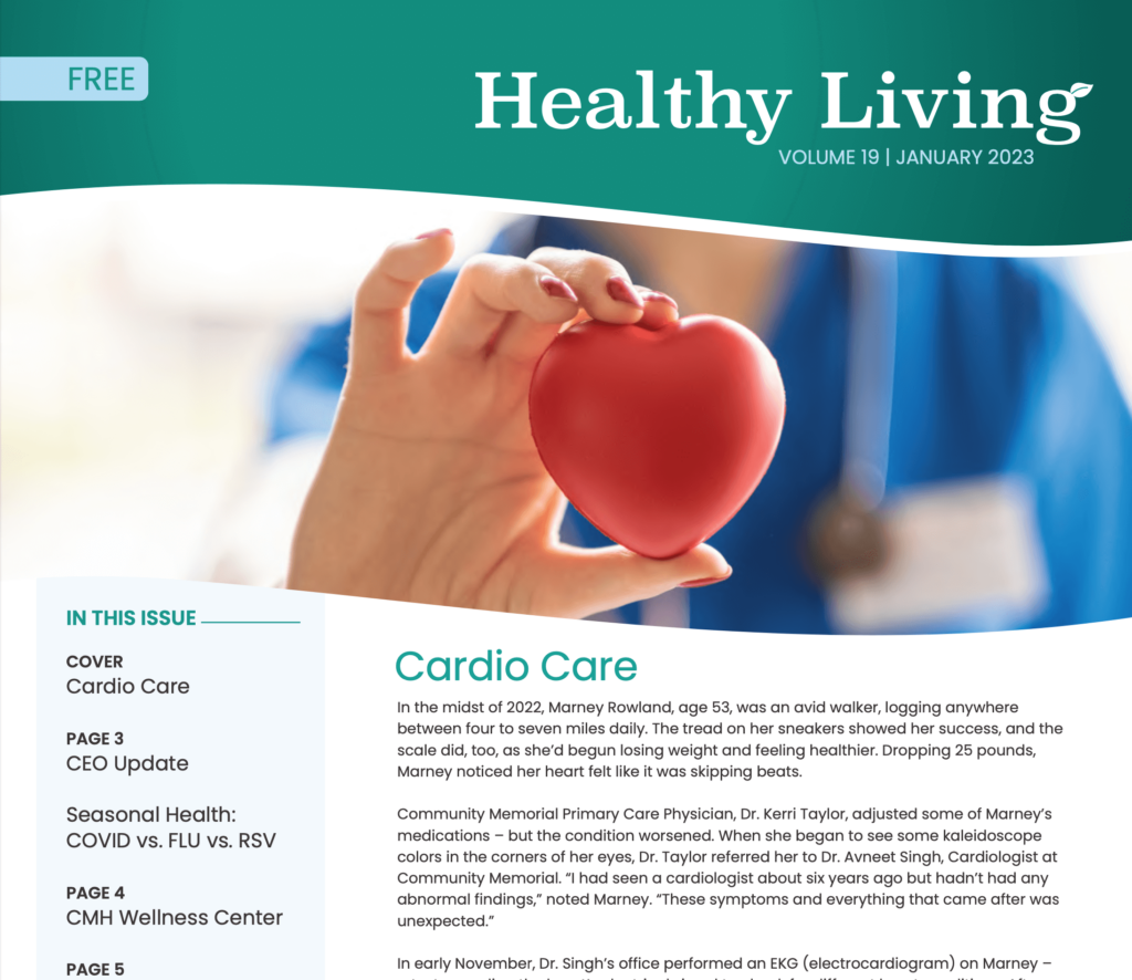 Healthy living newsletter from Community Memorial Hospital in Hamilton, NY