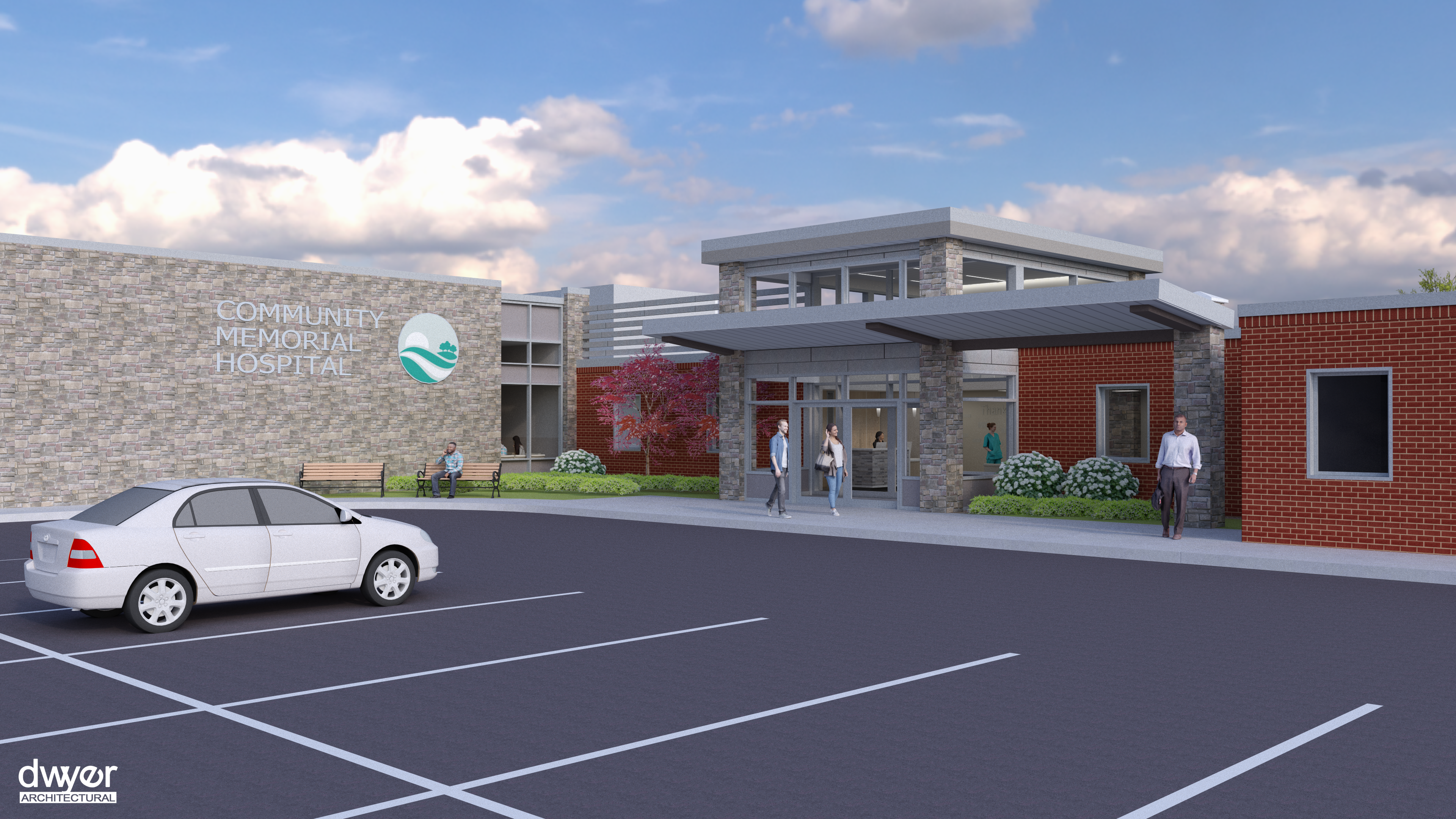 Main Ent Exterior Front entrance of Community Memorial Hospital Hamilton NY
