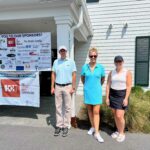 Hospital workers at golf tournament