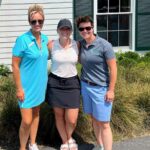 Hospital workers at golf tournament