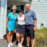 Hospital workers at golf tournament